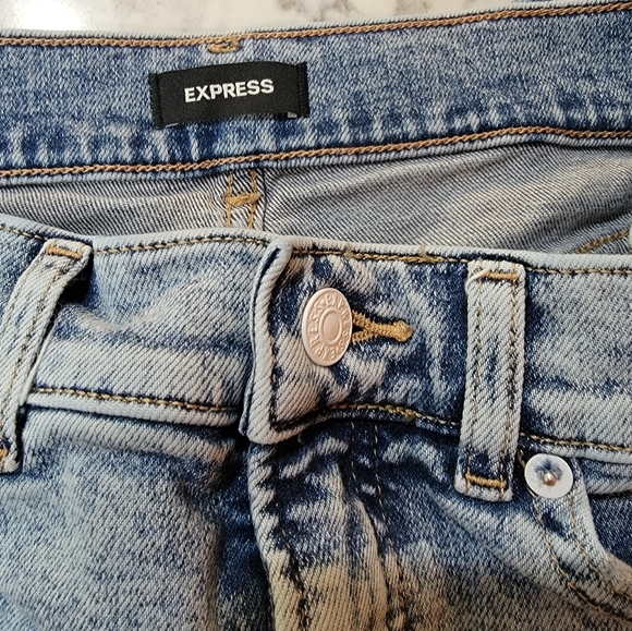Express Straight Ankle High Rise Jeans Sz4P - Picture 3 of 6